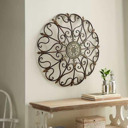 29" Brown Iron Rustic Wall Art